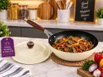 Titanium ceramic wok pan 28cm