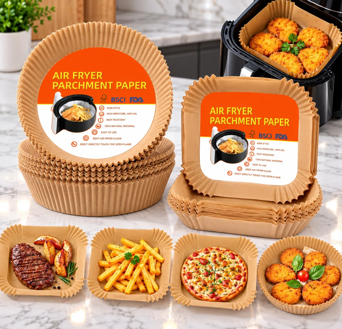 Airfryer liner /parchment paper 