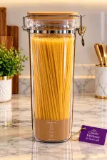 Spaghetti glass airtight storage 