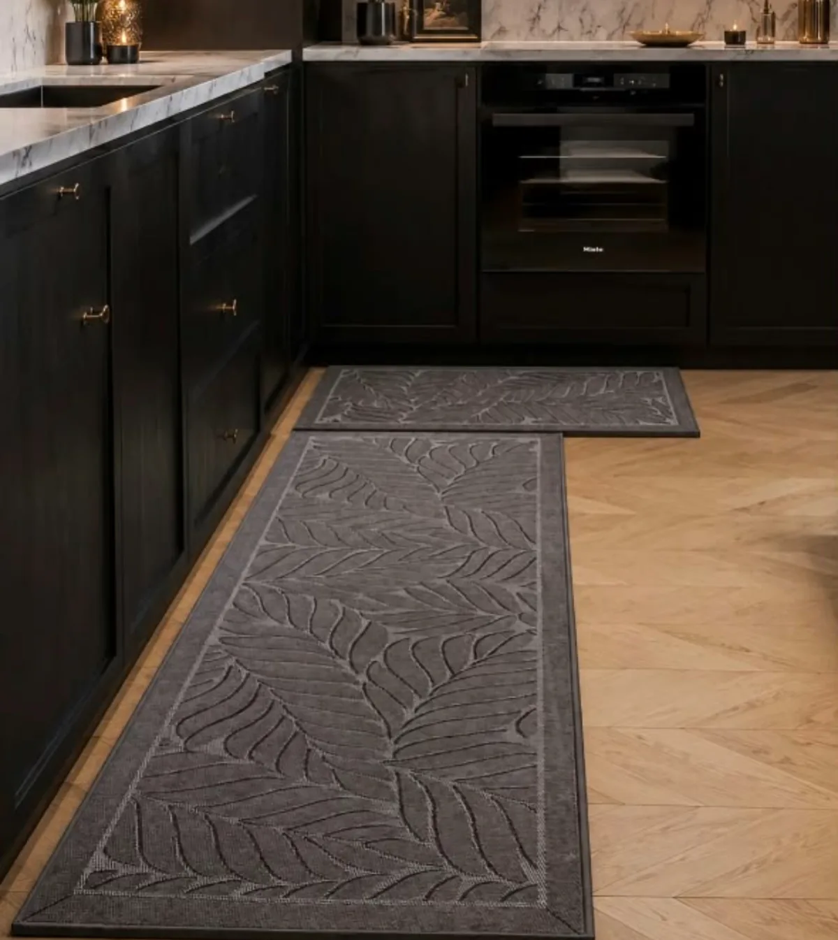Heavy kitchen mat 2in1