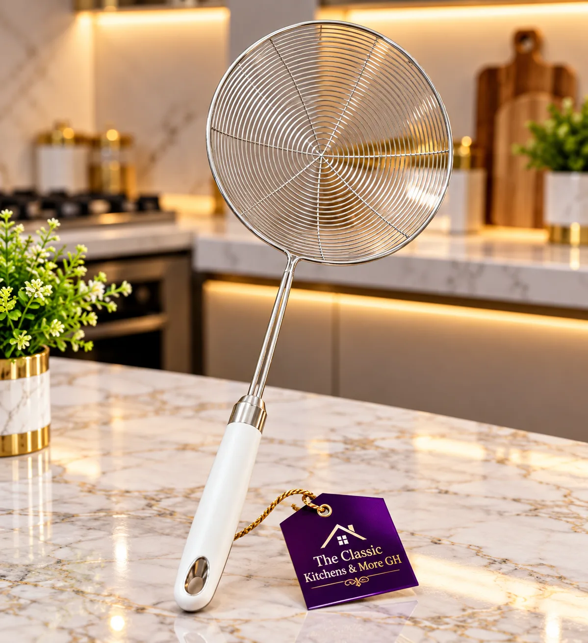 Stainless Spider strainer 