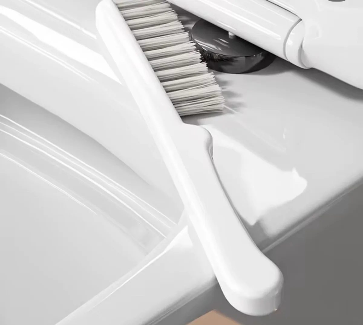 Duck shaped 3in1 toilet brush set